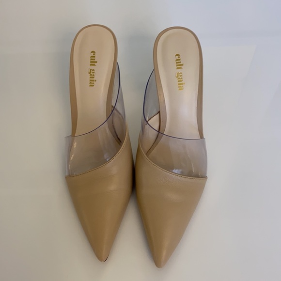 Cult Gaia pointy slide with pvc and acrylic block heels - Picture 3 of 6